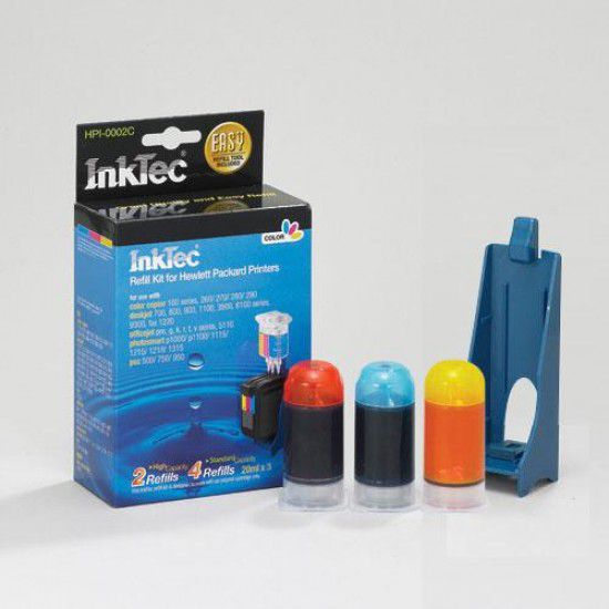 Kit Recarga Tinta para Hp Deskjet 1000cxi Color