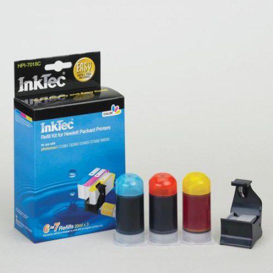Kit Recarga Tinta para Hp Deskjet 3070a Color