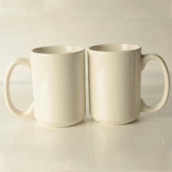 Taza Blanca Grande de 15 Onzas 5 Sublimable